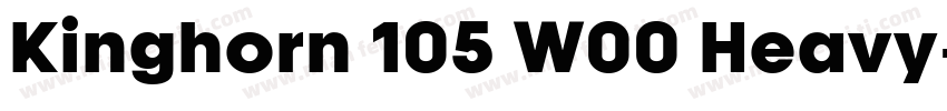 Kinghorn 105 W00 Heavy字体转换